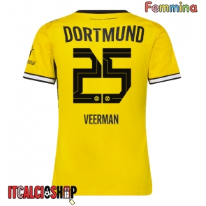 Borussia Dortmund Joey Veerman #25 Prima Maglia Femmina 2026-27 Manica Corta